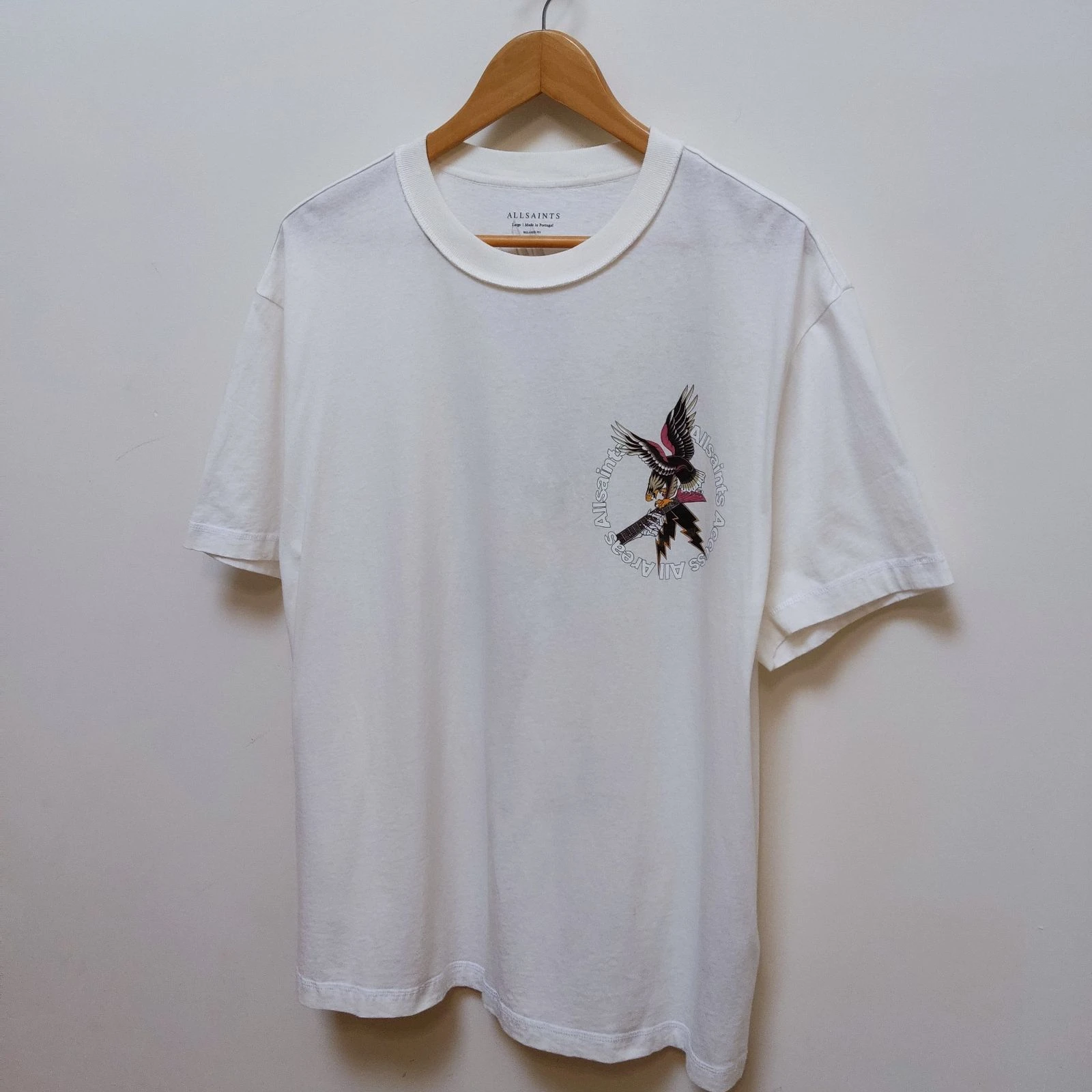 AllSaints Taille L T-Shirt Aigle Surdimensionné – photo 13